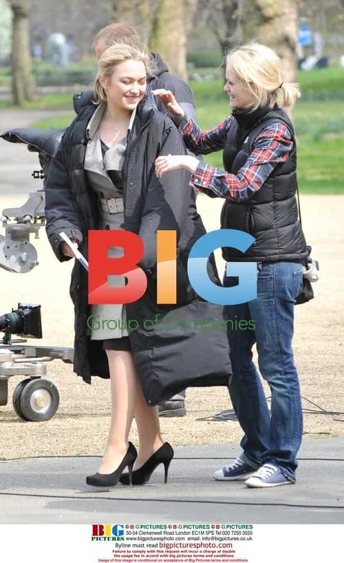 Sophia Myles on Set of 'Spooks'
