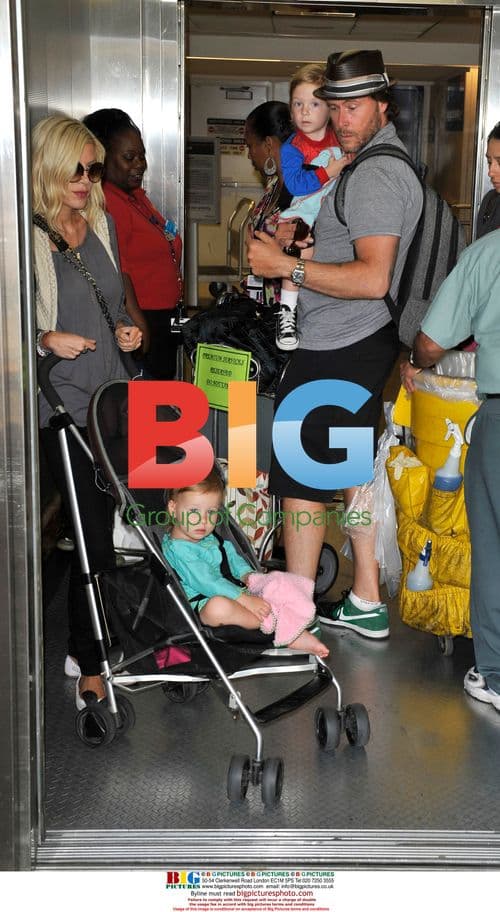 Tori Spelling Family at LAX Airport