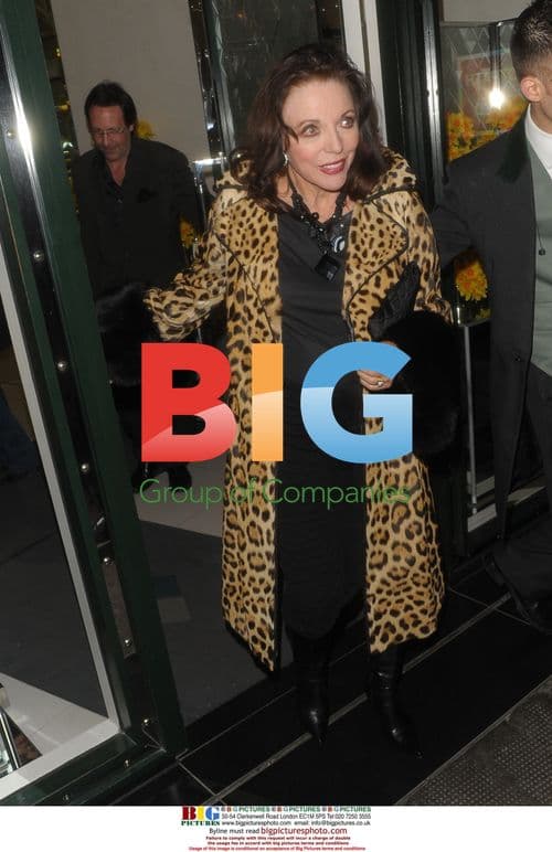 Joan Collins and Percy Gibson at Ivy Club