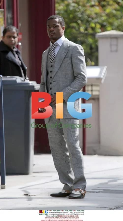 Patrice Evra in Prince of Wales Suit