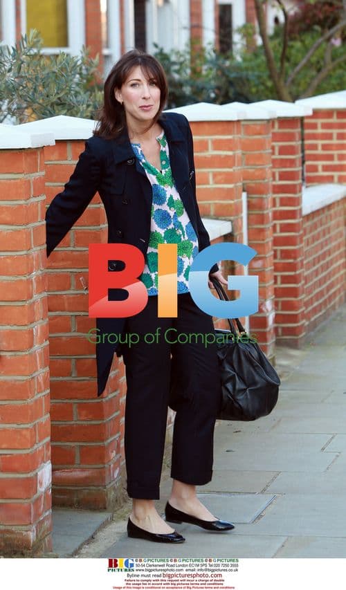 Samantha Cameron Leaving London Home