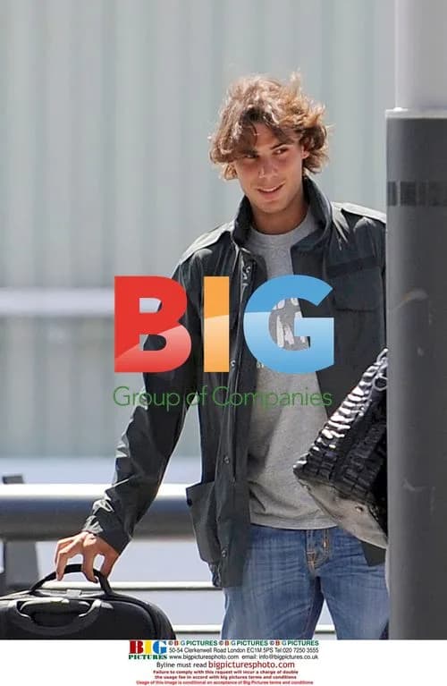 Rafa Nadal arrives at Barcelona airport