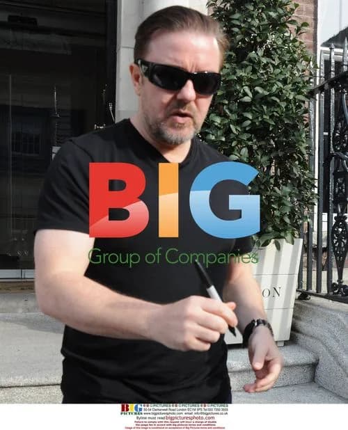 Ricky Gervais Leaving Dublin Hotel