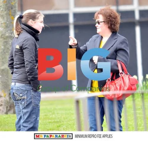 Singer Susan Boyle spotted leaving home