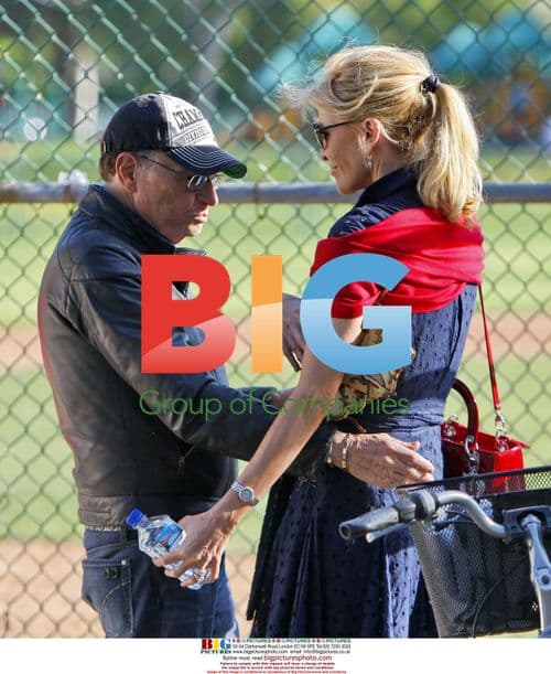 Larry King and Shawn Southwick at son's baseball game