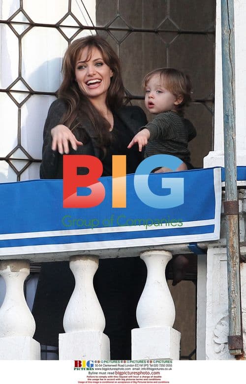 Angelina Jolie and son Knox in Venice