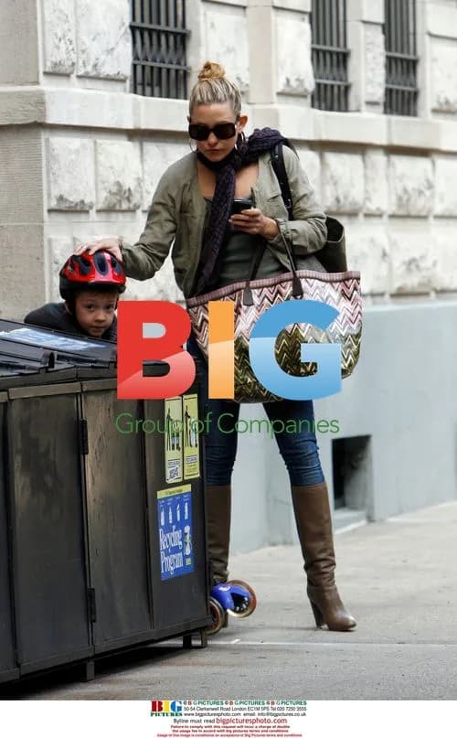 Kate Hudson and son Ryder in Soho