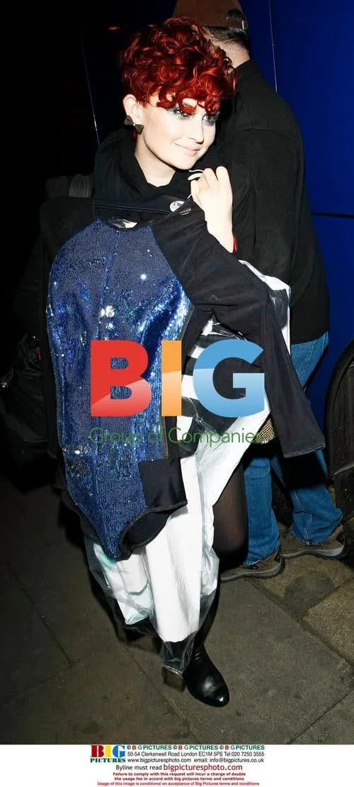 Stine Bramsen from Alphabeat outside Koko in London