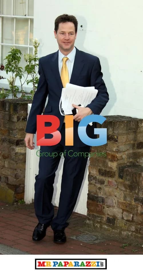 Nick Clegg and wife leave London home