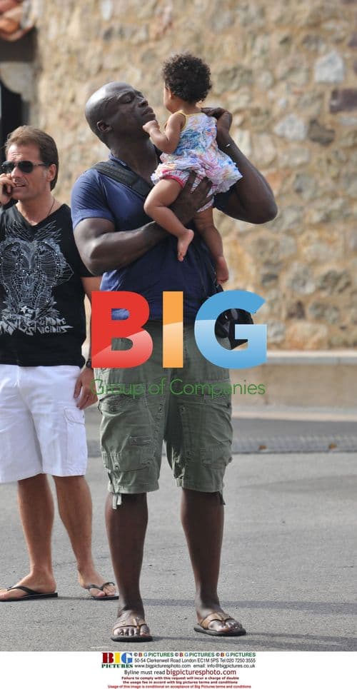 Heidi Klum and Seal at Theme Park in France