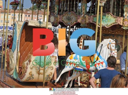 Heidi Klum and Seal at French Theme Park