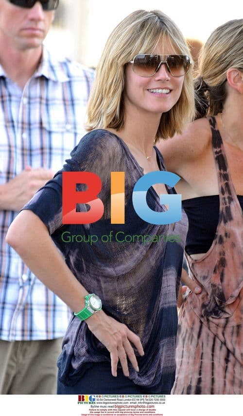 Heidi Klum and Seal at Theme Park