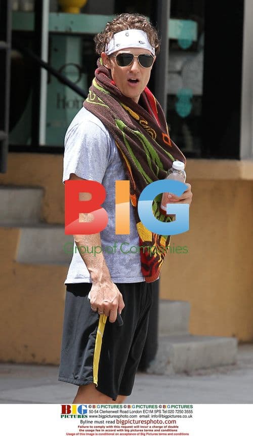 Matthew McConaughey Works Out in Studio City