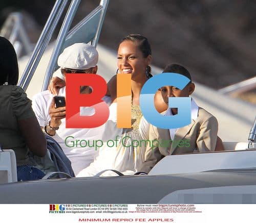 Alicia Keys and Swizz Beatz on Honeymoon