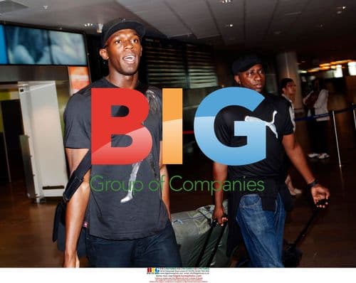 Usain Bolt Arrives in Stockholm