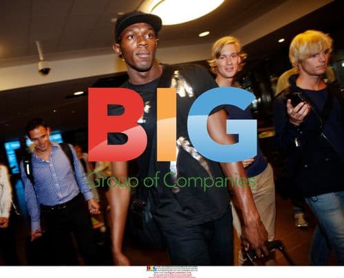 Usain Bolt Arrives in Sweden