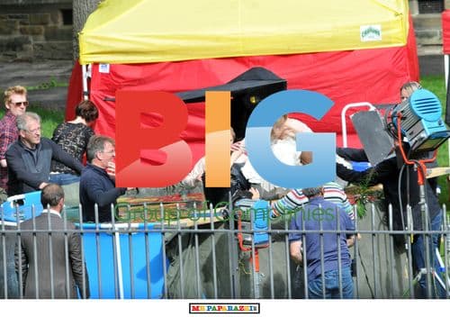 Kelly MacDonald on set of 'Decoy Bride'