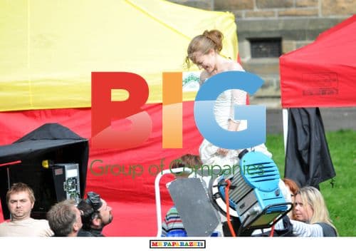 Kelly MacDonald filming 'Decoy Bride'