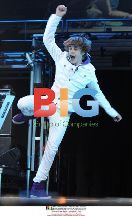 Justin Bieber Performing at Concert