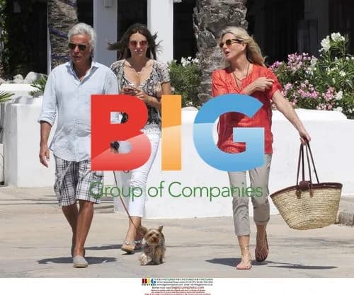 Liz Hurley and Giancarlo Giammetti in Ibiza