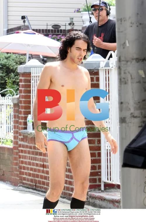 Russell Brand on Set of 'Arthur'