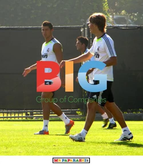 Cristiano Ronaldo at team practice