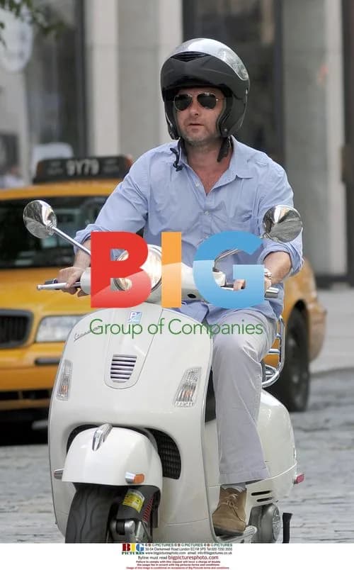 Liev Schreiber Riding Vespa in NYC