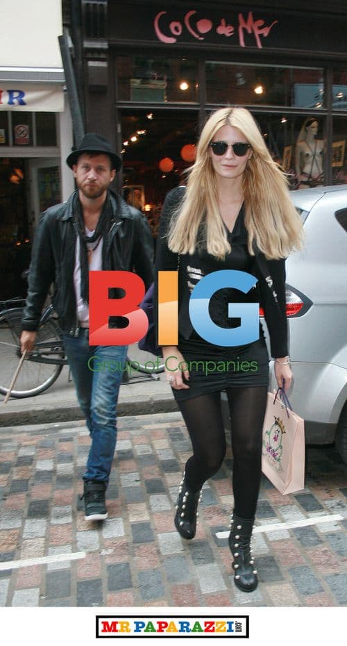 Mischa Barton and Lee Tinklin in Soho, London