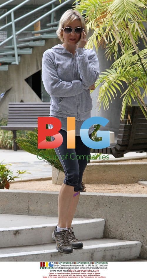 Renee Zellweger grabs coffee & hits gym