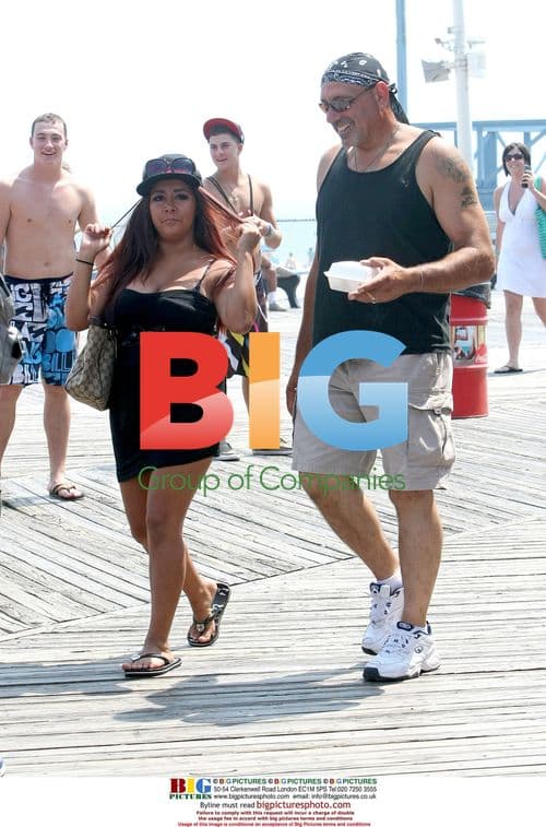 Snooki and Dad on Boardwalk