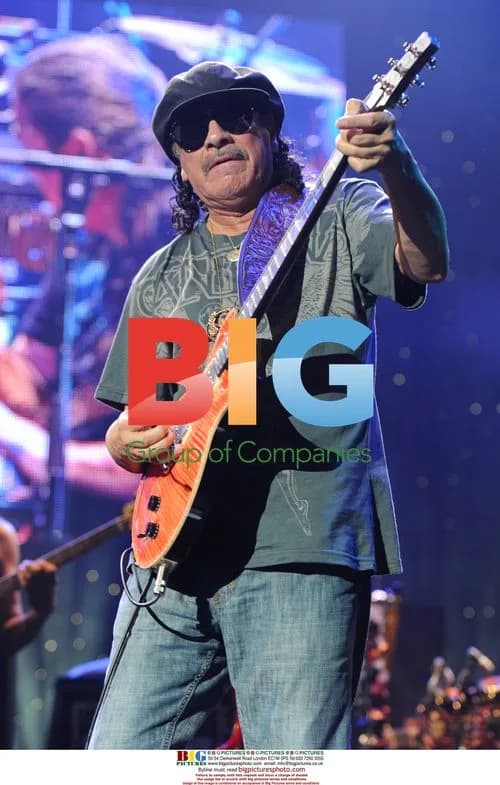 Carlos Santana Performing at Cruzan Amphitheatre