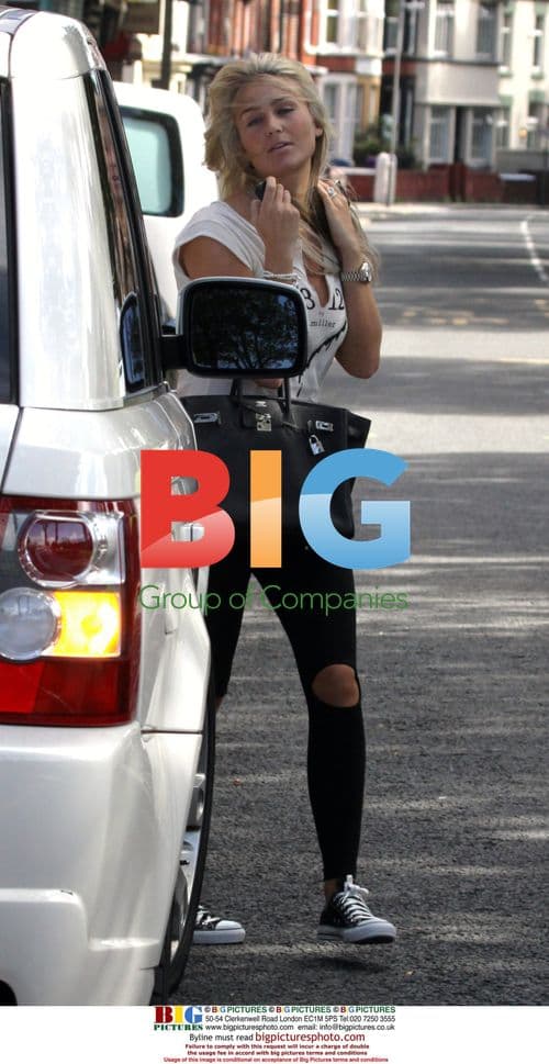 Alex Curran Gerrard Leaving Hairdressers