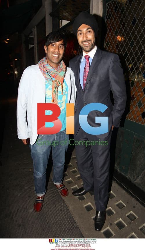 Kulveer Ranger and DJ Nihal outside The Ivy