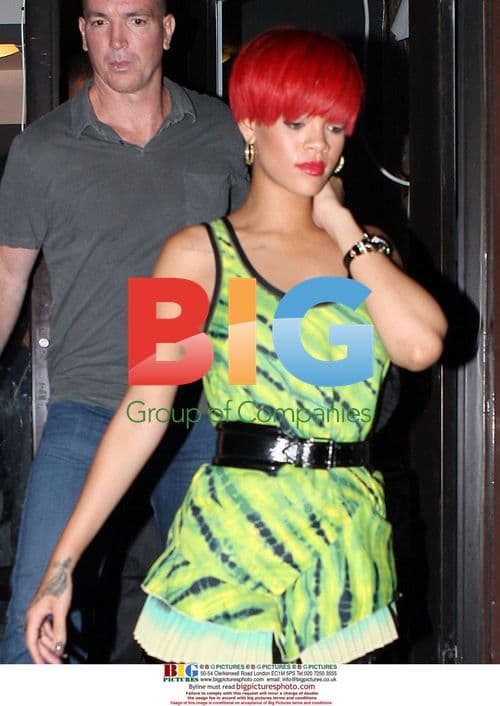 Rihanna Covers New Tattoo in NYC