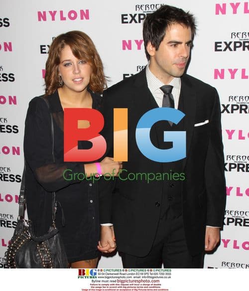 Peaches Geldof and Eli Roth at NYLON Magazine event