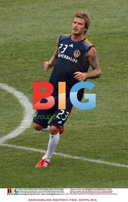 David Beckham Practices in Hoboken, NJ