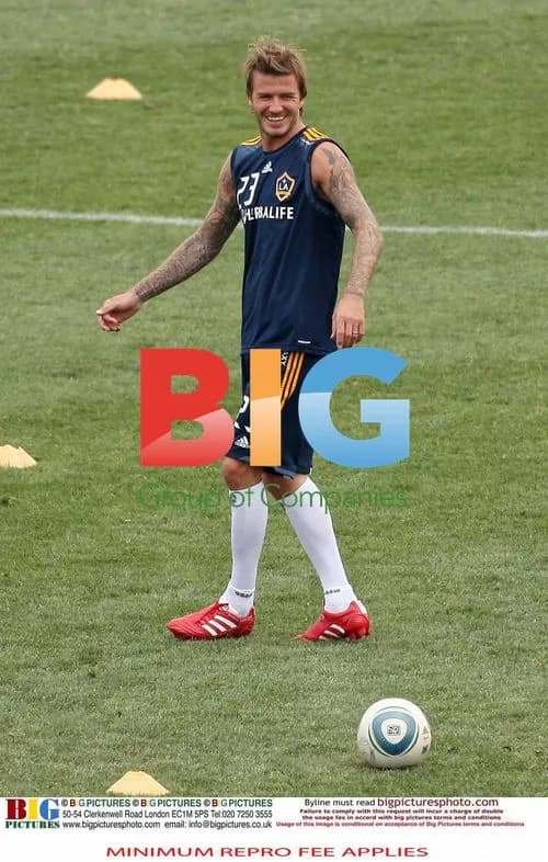 David Beckham Practices with Teammates in Hoboken, NJ