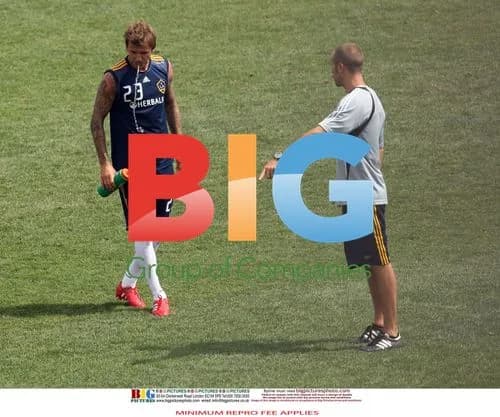 David Beckham practices with team in NJ