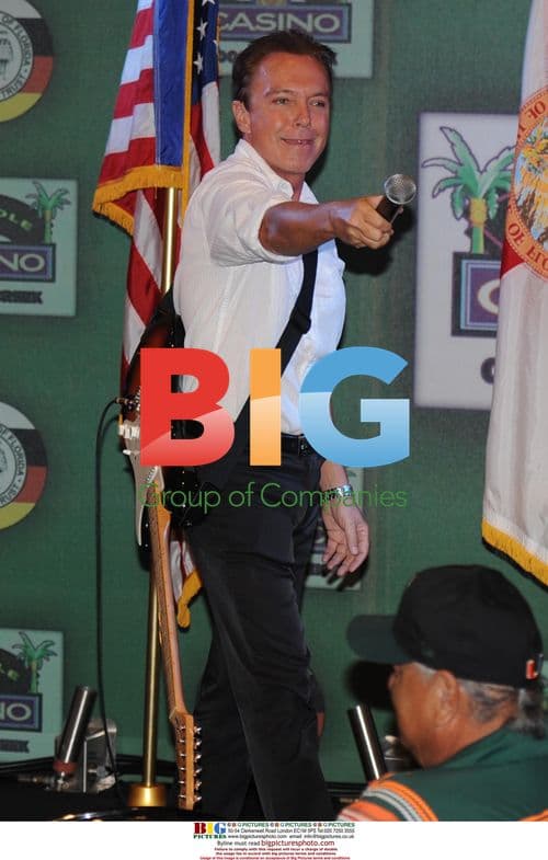 David Cassidy Performs Blackjack at Casino