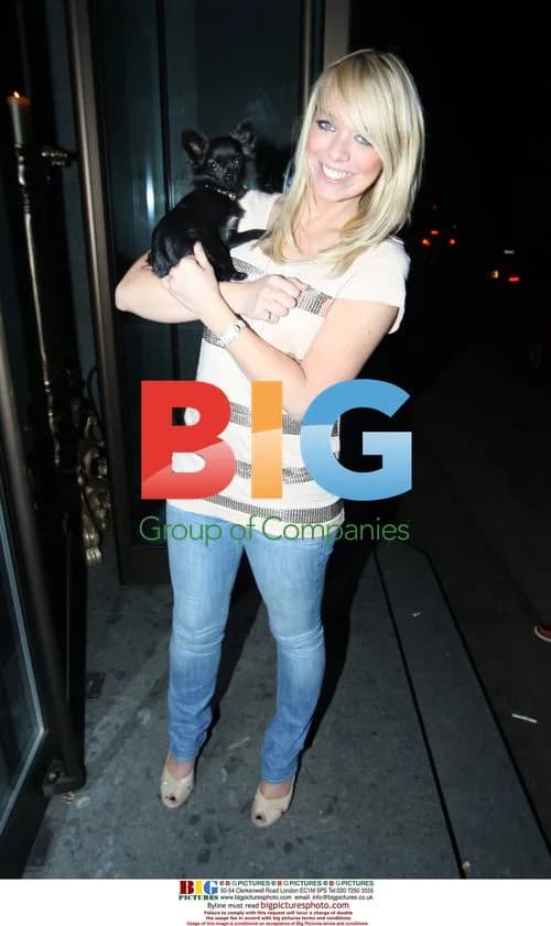 Liz McClarnon with puppy Coco in London