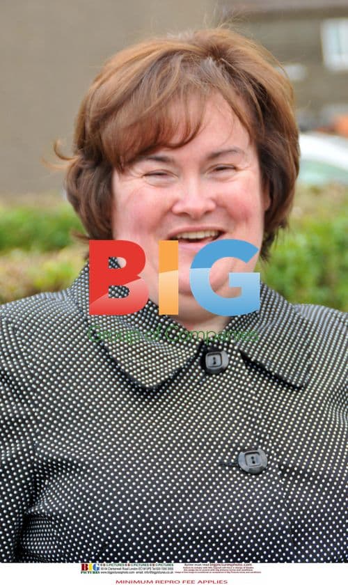 Susan Boyle Laughs Near Home
