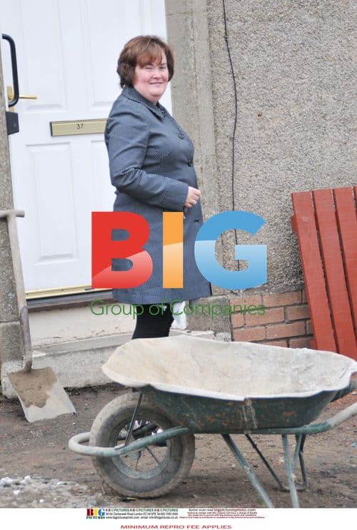 Susan Boyle Laughs Near Home