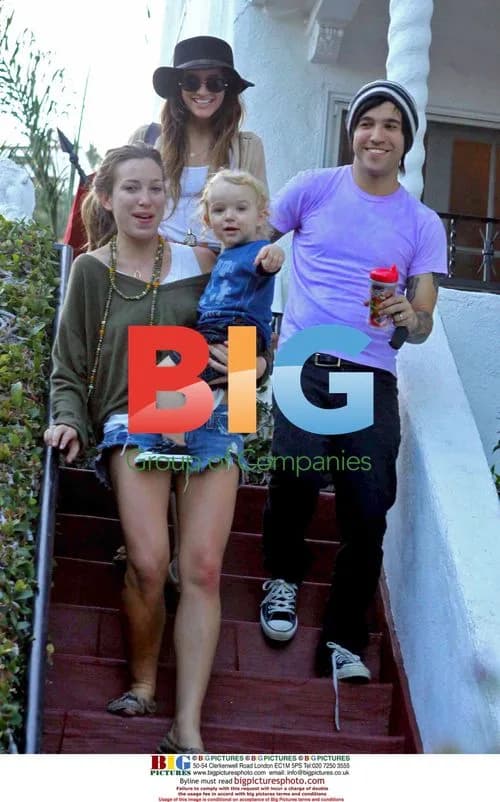 Ashlee Simpson, Pete Wentz, and son Bronx