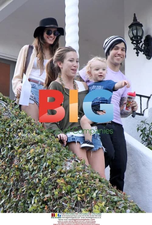 Ashlee Simpson and Pete Wentz with son Bronx