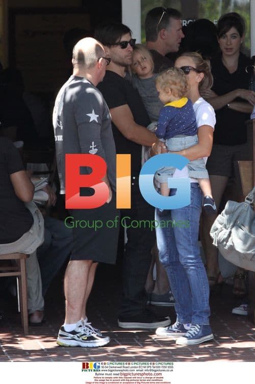 Tobey Maguire Leaving Cafe in West Hollywood