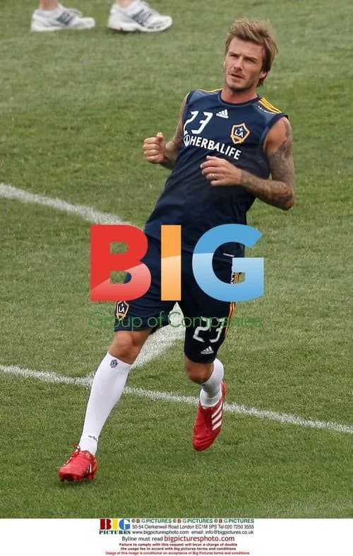 David Beckham Trains with LA Galaxy