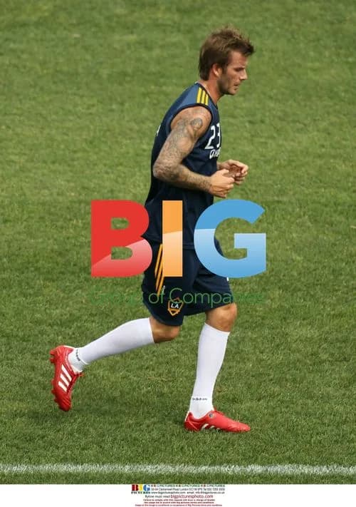 David Beckham Trains with LA Galaxy