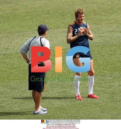 David Beckham Trains with LA Galaxy
