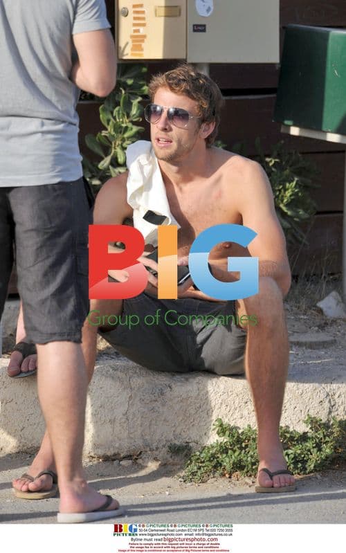 Jenson Button Enjoys Break in South of France
