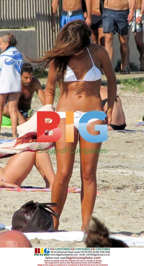 Monica Cruz on Ibiza Beach